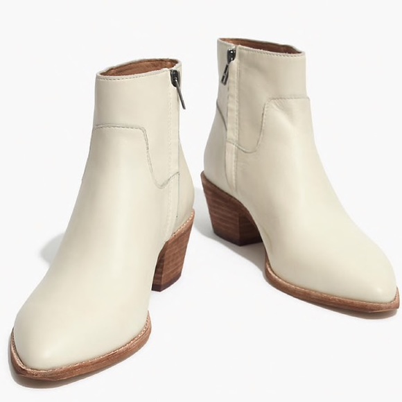 Madewell Shoes - Madewell leather boots booties winter white NEW